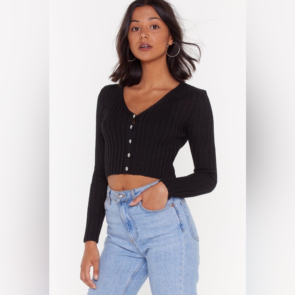 glassons cropped long sleeve